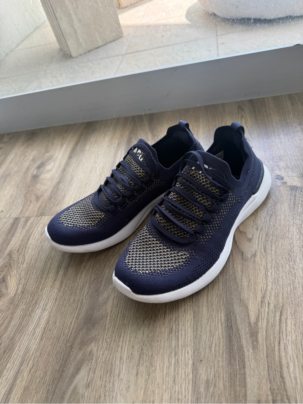 APL Techloom Breeze Navy and Tan Athletic Shoes